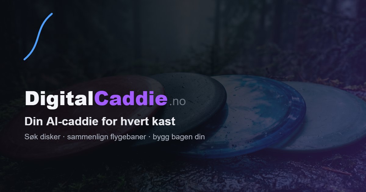 DigitalCaddie disk-database med over 1300 discgolf-disker fra 60+ produsenter
